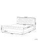 Beliani Doppelbett AVALLON in Grün/Dunkler Holzfarbton - (W) 172 x (H) 94 x (L) 233 cm