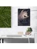 Mr. & Mrs. Panda Plakat Einhorn minimalistisch Design mit Spruch in Weiß