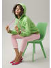 Aniston CASUAL Sweatshirt in apfelgrün-rosa-pink-moosgrün-hellgrün