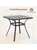 COSTWAY Gartentisch 80x80x73cm in Grau