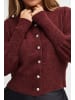 PULZ Jeans Strickjacke PZASTRID LS Cardigan 50206914 in rot