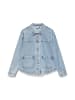 Vero Moda Oversized Jeans Jacke mit Knopfleiste Denim Hemd Design in Hellblau