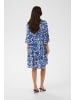 Kaffe Kleid KAellen A-shape in True Blue/Chalk Flower