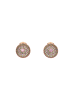 faina Women Earrings in Rose Gold Pink Multicolor