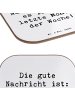 Mr. & Mrs. Panda Abwaschbare Untersetzer Spruch Hoffnung Montag ... in Weiß
