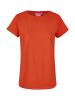 Salzhaut Rundhals T-Shirt für Damen in orange
