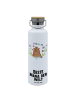 Mr. & Mrs. Panda Trinkflasche Edelstahl Bär Königin mit Spruch in Weiß