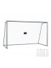 relaxdays Fußballtor "mit Torwand" in Grau - (B)300 x (H)200 x (T)120 cm