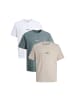 Jack & Jones T-Shirt Soho in Weiß / beige / blau