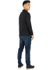 normani Herren Langarm Poloshirt Lyroe in Schwarz
