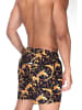 Doreanse Badeshorts in schwarz/gold