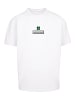 F4NT4STIC T-Shirt Silvester Happy New Year Pixel Kleeblatt in weiß