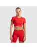 SMILODOX Crop Shirt Elna in Rot