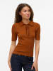 Vero Moda Polo in Caramel Café