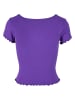 Urban Classics Urban Classics Damen Ladies Rib Babylock Tee in realviolet