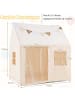 COSTWAY Spielhaus Kinder Indoor mit Sternenlichtern in Beige