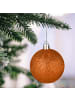relaxdays 100-tlg. Weihnachtskugeln Set in Orange