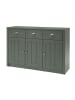 Feldmann-Wohnen Sideboard Ascot grün 130 / 43 / 86cm