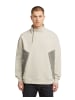 G-Star Raw Fabric Mix Half Zip Sweater whitebait
