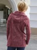 WITT WEIDEN Fleece-Jacke in bordeaux-meliert