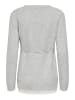 ONLY Strickjacke in Light Grey Melange