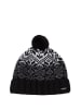 Finn Flare Strickmütze Muster in Schwarz