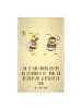 Mr. & Mrs. Panda Handtuch Hummeln Kleeblatt mit Spruch in Gelb Pastell