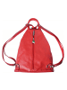 Florence Florence Cityrucksack, Schultertasche Leder rot ca. 26cm breit