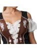tectake Dirndlbluse aus reiner Baumwolle mit Carmen-Ausschnitt und Schnürung