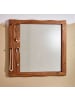 FineBuy Spiegel in Braun / Sheesham / 80x3x80