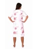 NORMANN Kurzarm Nachthemd Knopfleiste am Hals - 80141 in rosa
