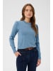 SAINT TROPEZ Strickpullover TemmaSZ Gerade Passform in Blue Shadow Melange