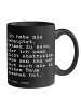 Mr. & Mrs. Panda Kaffeetasse Ich habe nie behauptet,... mit Spruch in Schwarz