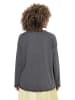 Ulla Popken Sweatshirt in graphitgrau