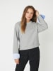 Co'couture Pullover DaniellaCC Cuff in Grey Melange