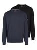 Redmond Pullover Basic in Schwarz / dunkelblau