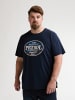 Petrol Industries Bedrucktes T-Shirt Große Größen Galaxia in Blau
