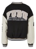 FUBU FUBU Damen FW231-017-1 FUBU College Varsity Jacket in black/offwhite/sand