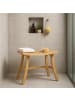 relaxdays Hocker in Natur - (B)56 x (H)48 x (T)28,5 cm
