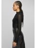 Urban Classics Urban Classics Damen Ladies Mesh Turtleneck Body in black