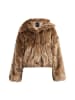 faina Faux Fur Jacke in Braun