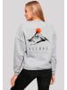 F4NT4STIC Oversize Sweatshirt Oversize Escape Discover the World Mountain in grau meliert