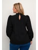 KAFFE curve Langarm-Bluse KCditta Regular fit in Black Deep