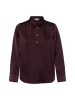 Marie Lund Satinbluse Mandy in aubergine