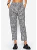 SASSYCLASSY Weiche Jogginghose mit geometrischem Print in Offwhite