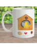Mr. & Mrs. Panda Kindertasse Vogelhaus Home ohne Spruch in Weiß