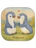 Mr. & Mrs. Panda Glasuntersetzer Pinguine trösten Design ohne Sp... in Weiß