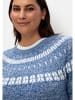 sheego Norwegerpullover in jeansblau