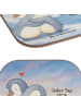 Mr. & Mrs. Panda Tischuntersetzer Pinguine Kuscheln Design mit S... in Weiß