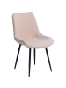 Beliani 2er-Set Esszimmerstuhl AVILLA in Beige/Schwarz